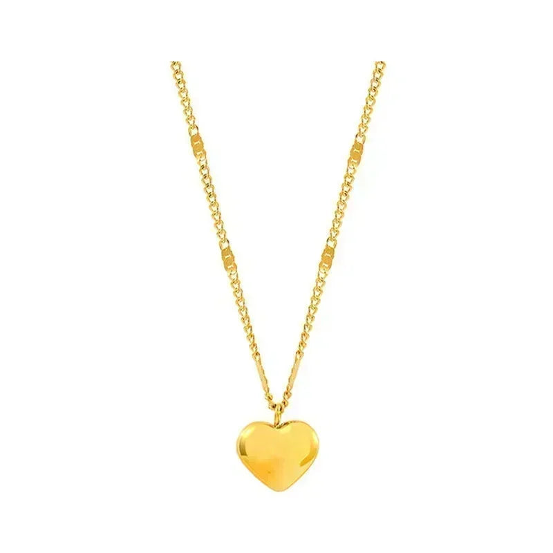 Heart Geometric Necklace - VEYAROSE