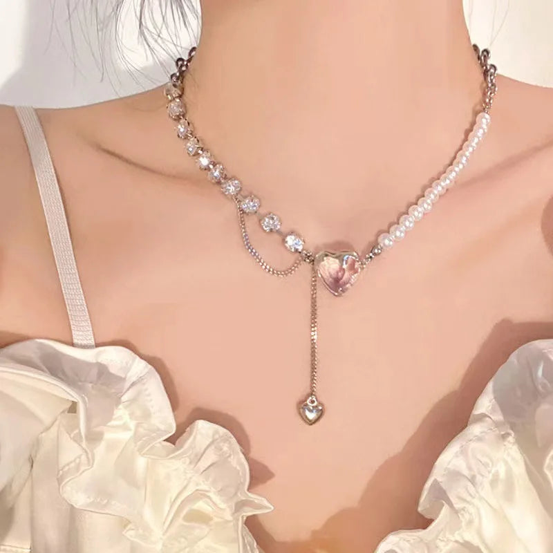 Pearl Beaded Choker Necklace - VEYAROSE