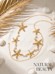 Pearl Starfish Body Chain - VEYAROSE