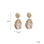 Resin Organic Stud Earrings - VEYAROSE