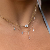 Crystal Tassel Teardrop Necklace - VEYAROSE