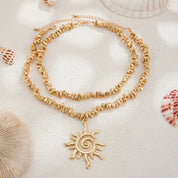 Beaded Sun Necklace - VEYAROSE