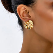 Organic Stud Earrings - VEYAROSE