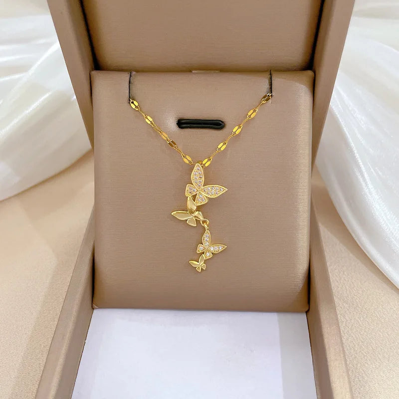 CZ Pearl Shell Choker Necklace - VEYAROSE